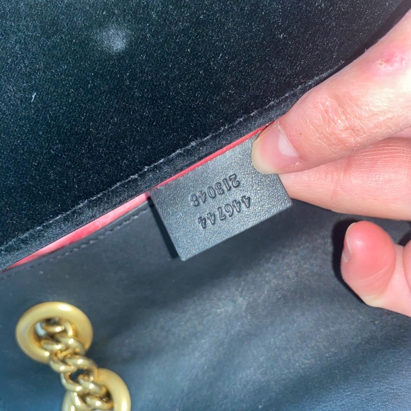 SOLD Gucci GG Marmont Velvet Mini Bag - Picture 9 of 9